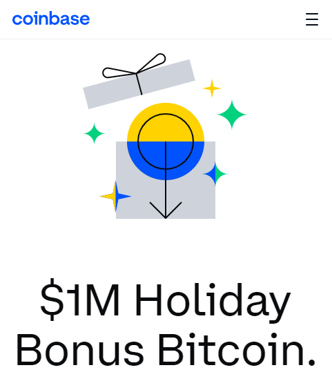 Coinbase $1M Holiday Bonus